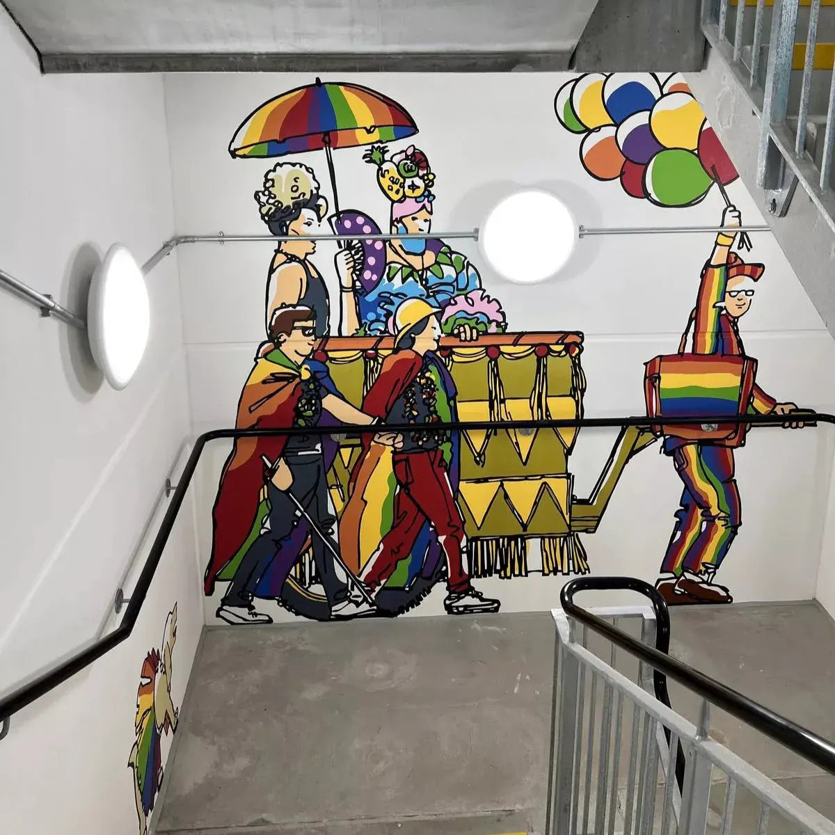 Off the wall Graffiti Protector on mural 