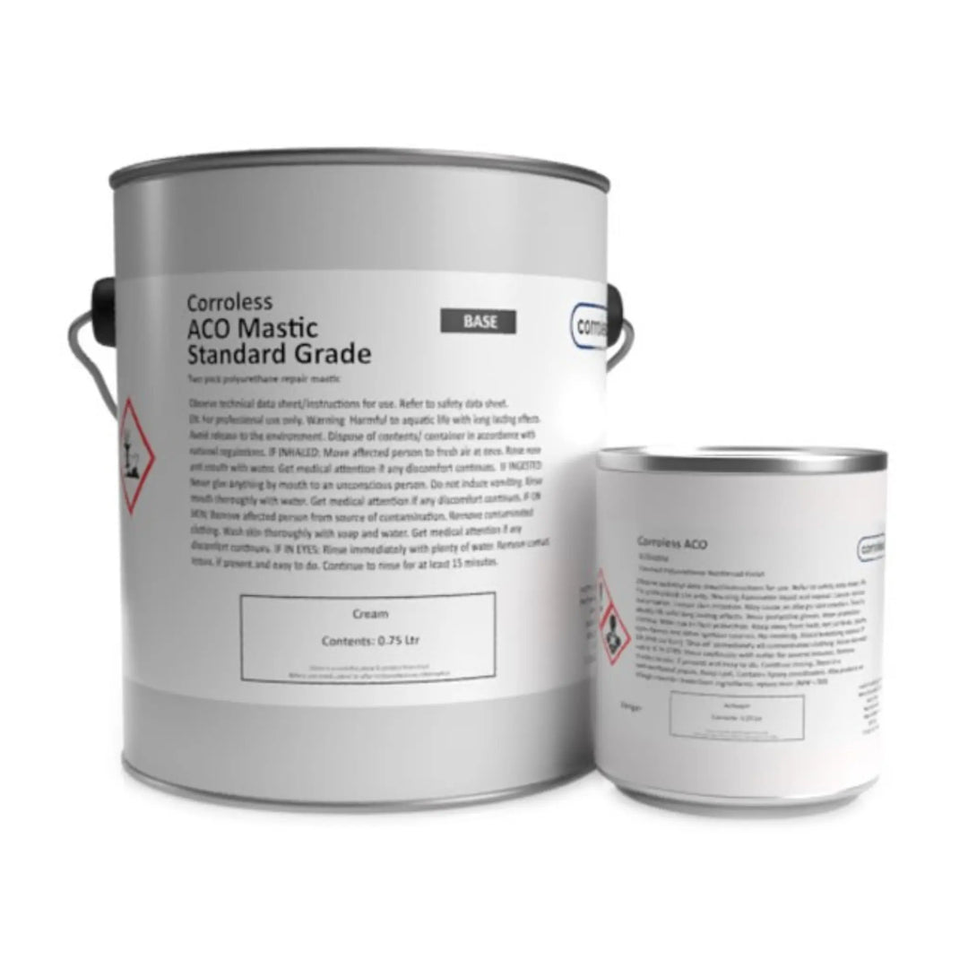 Acothane Mastic tin image on a white background