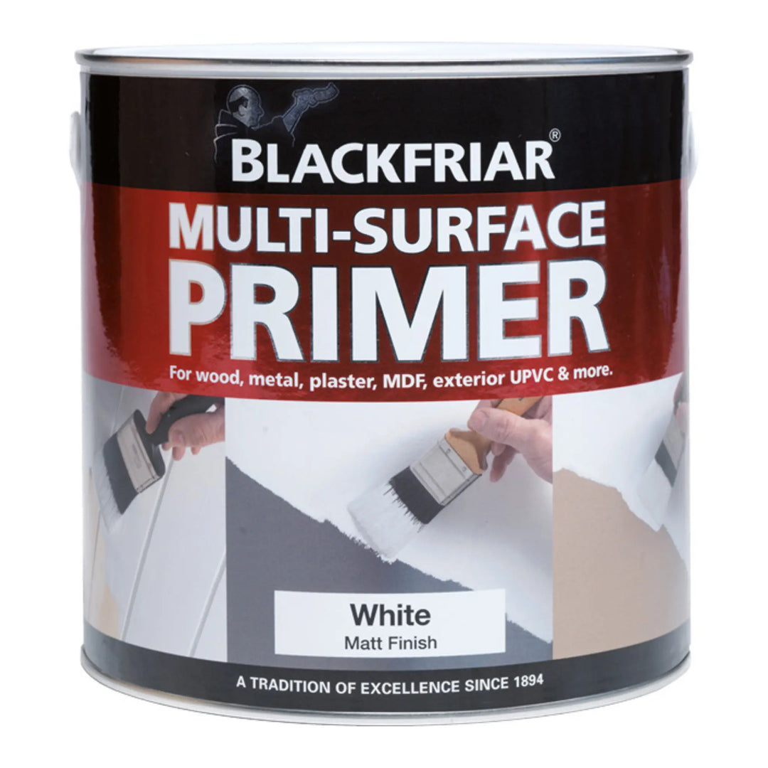 Blackfriar Multi-Surface Primer can with a brush application image on the label.