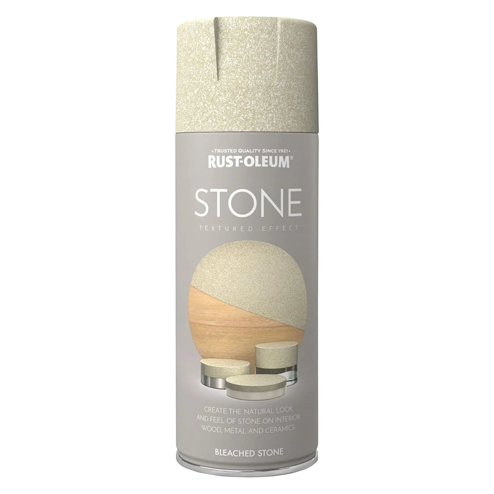 Rust-Oleum Stone spray paint can on a white background