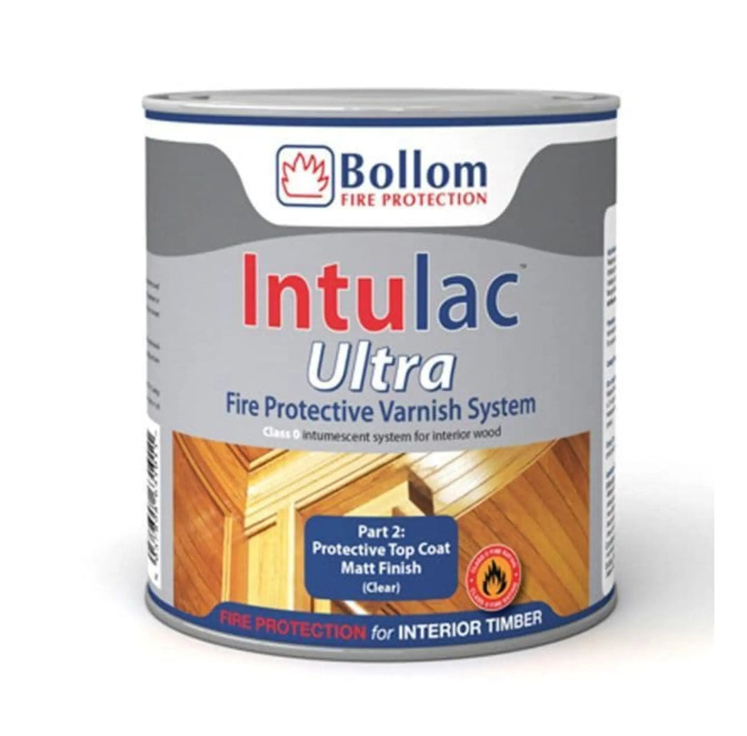 Bollom Intulac Ultra Varnish Topcoat - Matt on white background