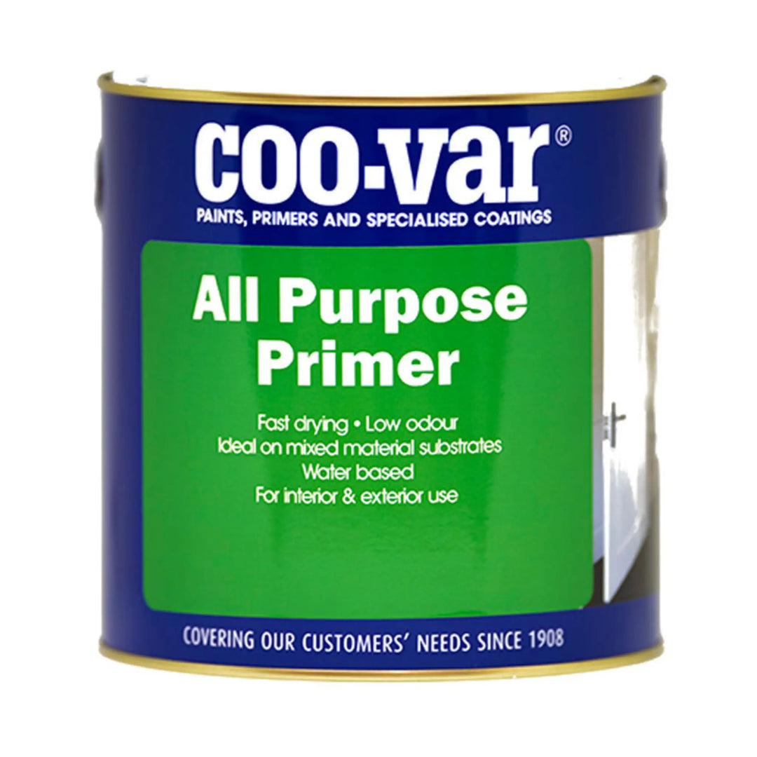 Coo-var All Purpose Primer can on a white background