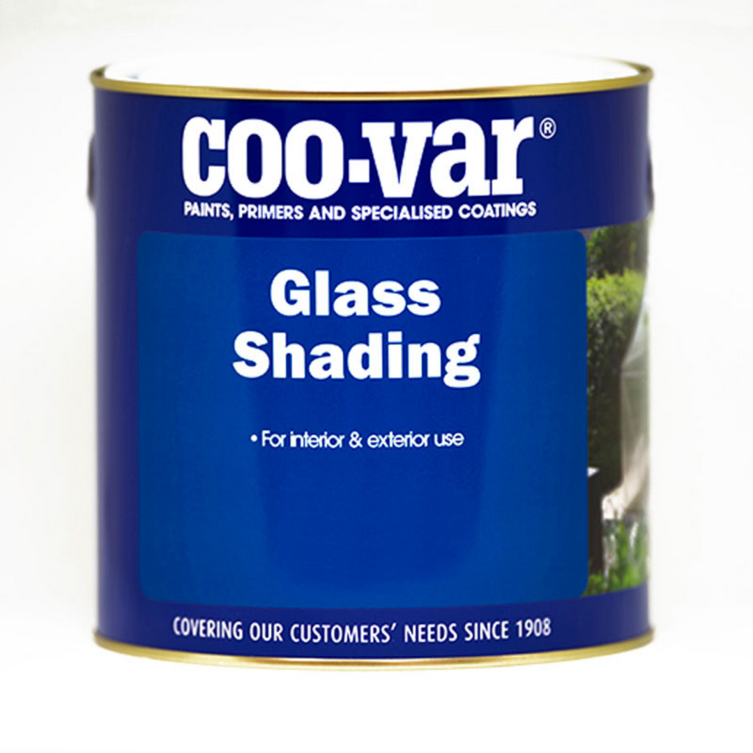 Coo-var glass shading paint can on a white background