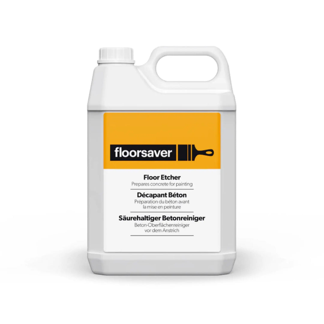 Floor saver floor etcher container on a white background