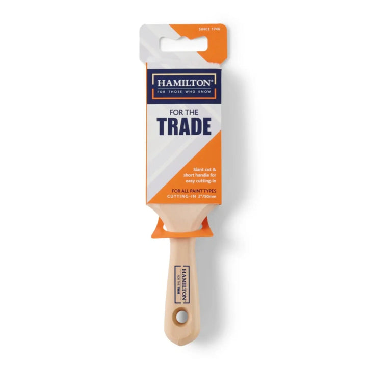 Paint brush with Hamilton packaging on a white background