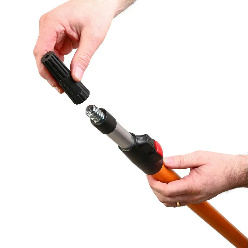 Hamilton Extension pole unscrewing cap on white background