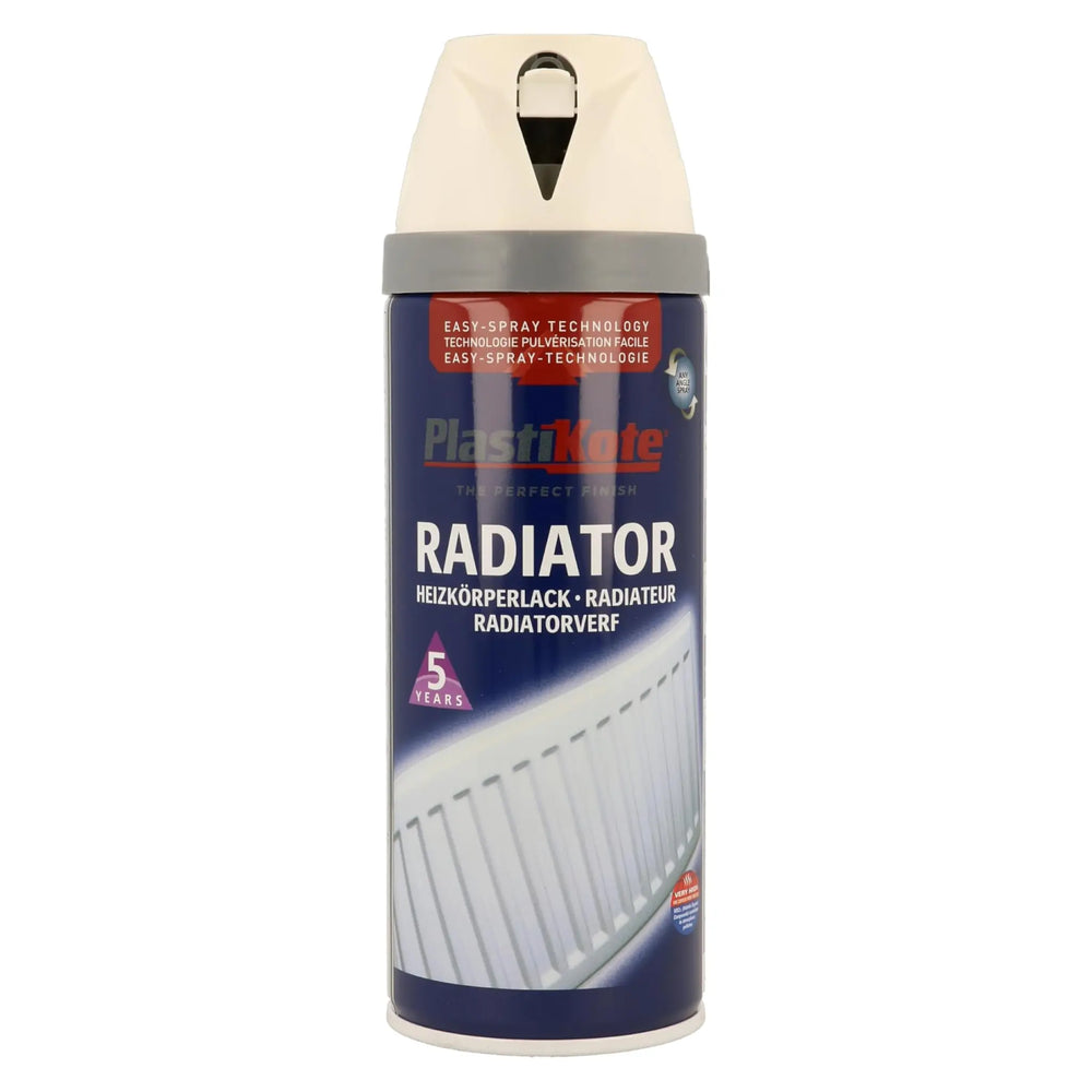 Plastikote Twist & Spray Radiator Magnolia - 400ml