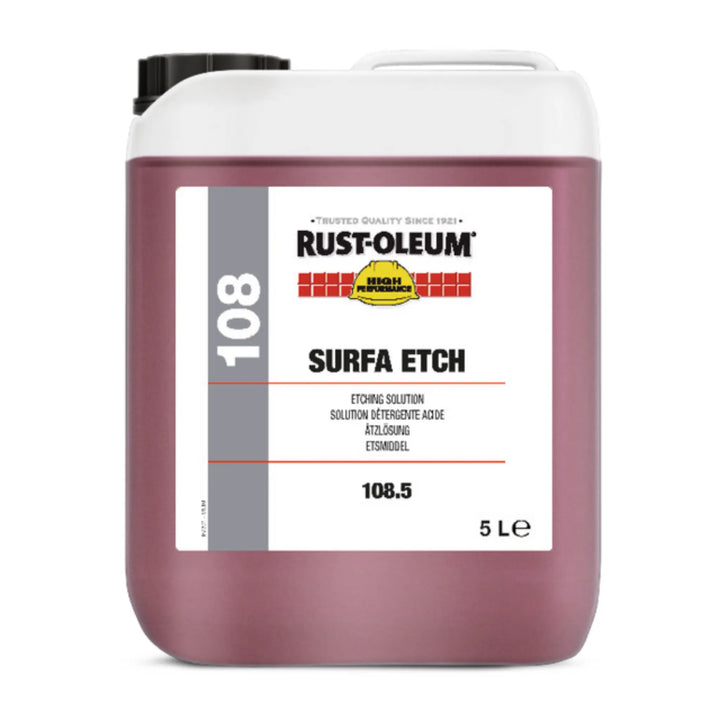 Rust-Oleum Surfa Etch container on a white background