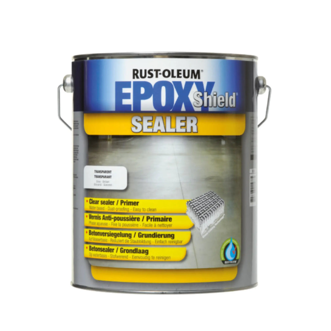 Rust-Oleum Epoxy Shield sealer can on a white background