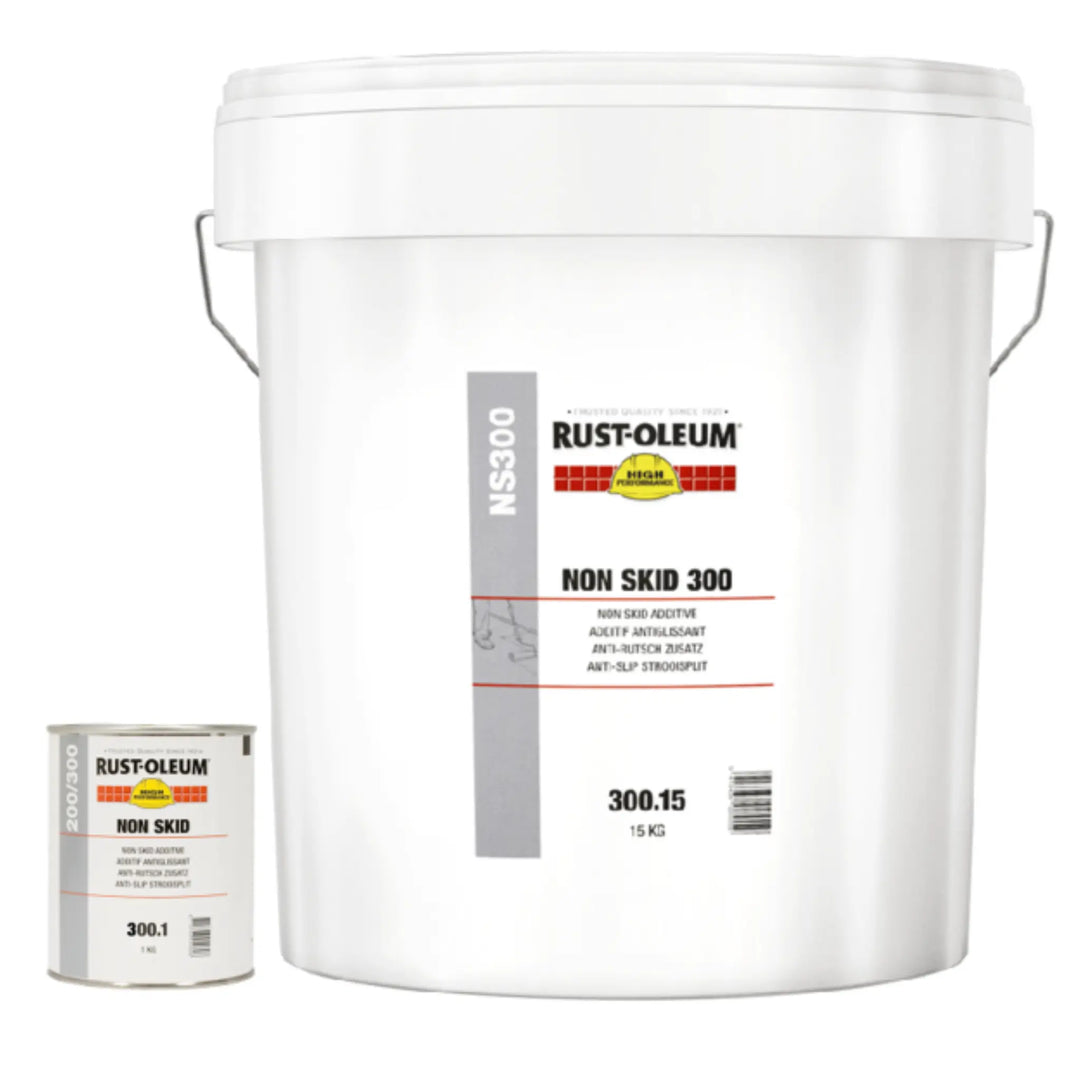Rust-Oleum Non Skid 300 adhesive container on a white background