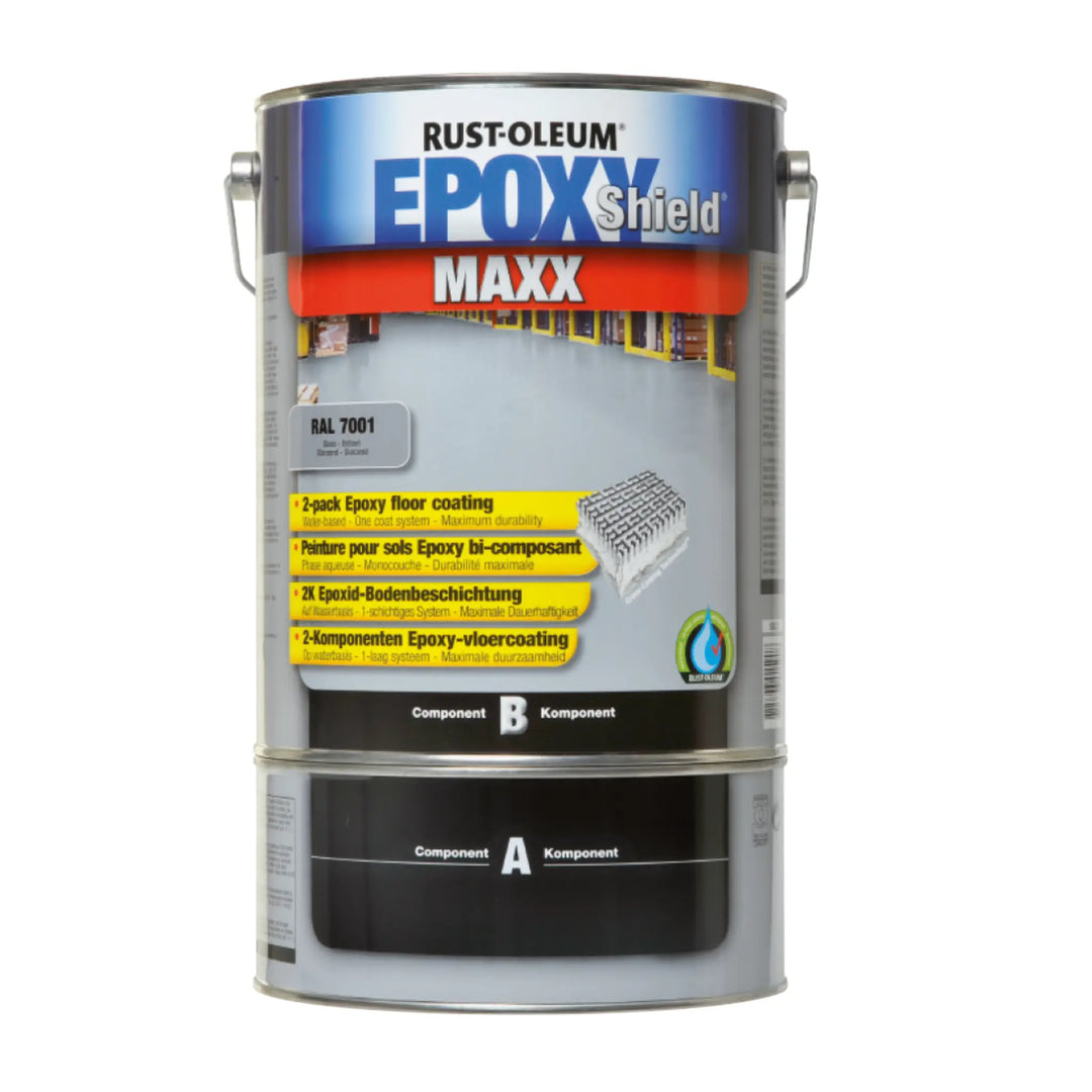 Rust-Oleum Epoxy Shield MAXX paint can on a white background