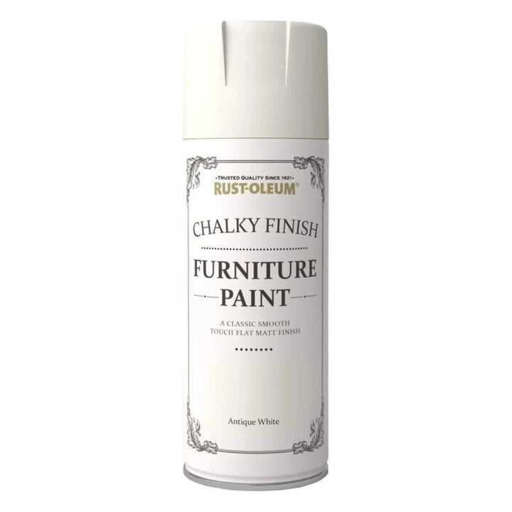 Can of Rust-Oleum Chalky Finish Furniture Paint on a white background