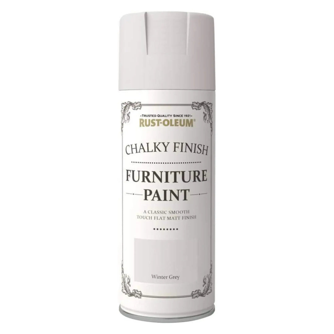 Rust-Oleum Chalky Finish Furniture Paint can on a white background