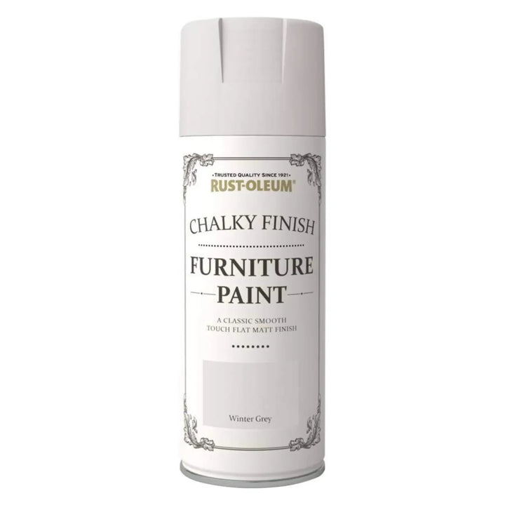 Rust-Oleum Chalky Finish Furniture Paint can on a white background