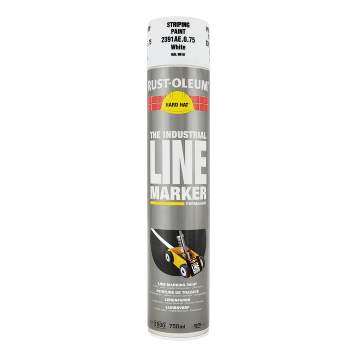 Rust-Oleum Line Marker spray paint can on a white background
