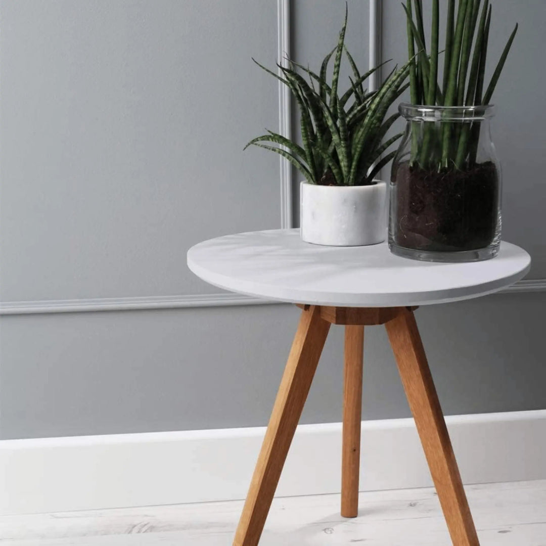 Coffee table with planters