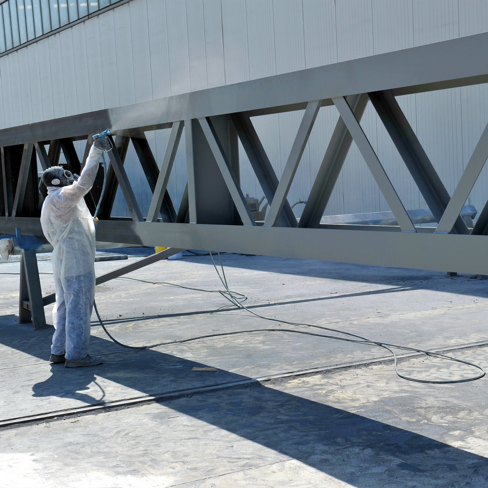 Rust-Oleum Noxyde Plus being applied