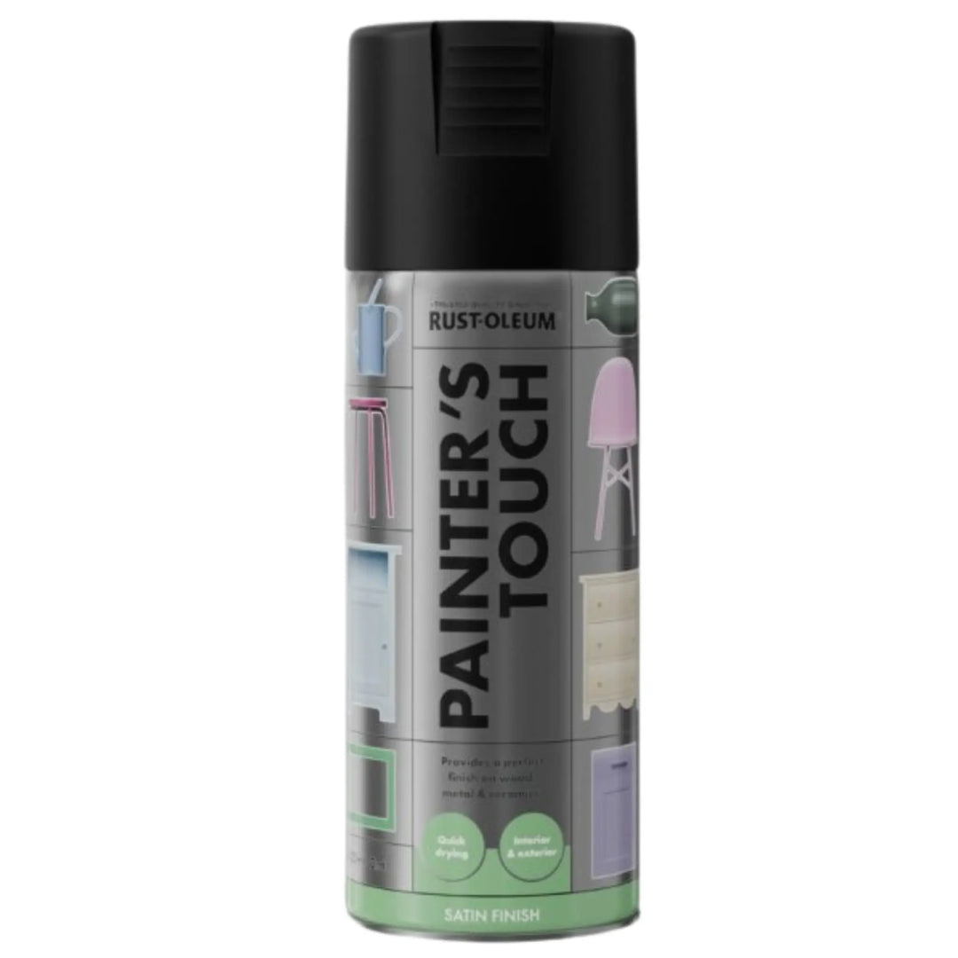 Rust-Oleum Painter's Touch spray paint can on a white background