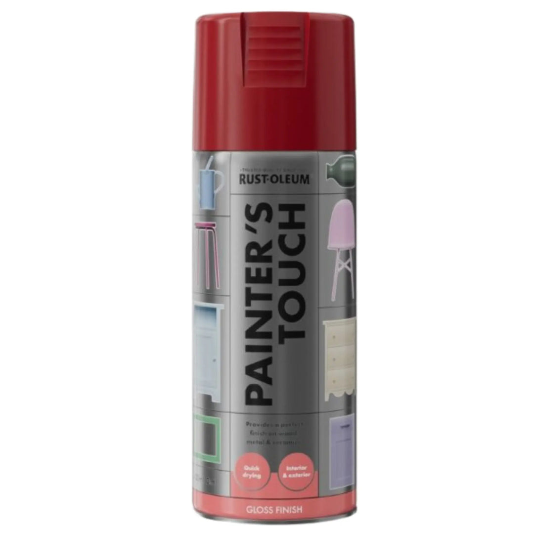 Rust-Oleum Painter's Touch spray paint can on a white background