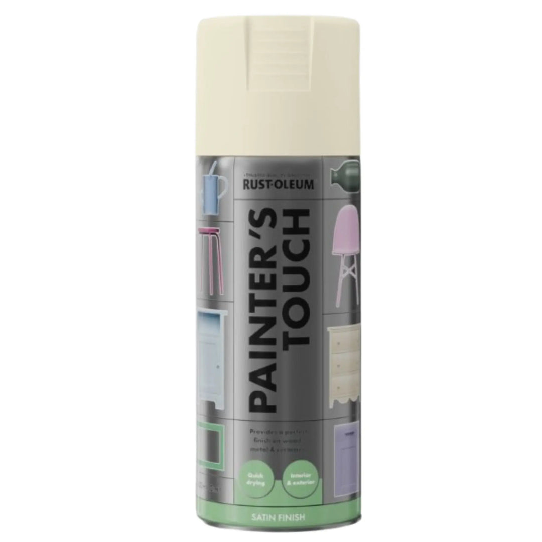 Rust-Oleum Painter's Touch spray paint can on a white background