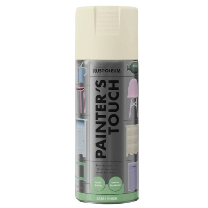 Rust-Oleum Painter's Touch spray paint can on a white background