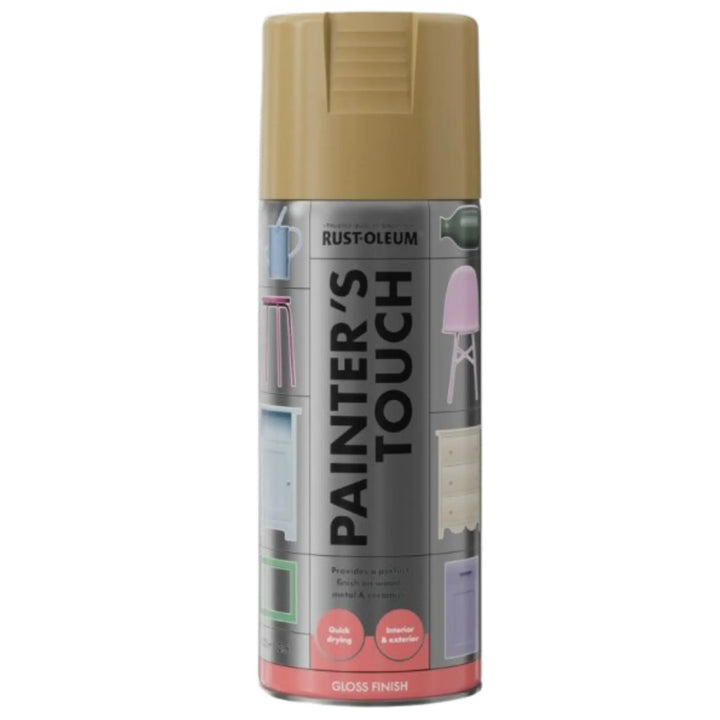 Rust-Oleum Painter's Touch spray paint can on a white background