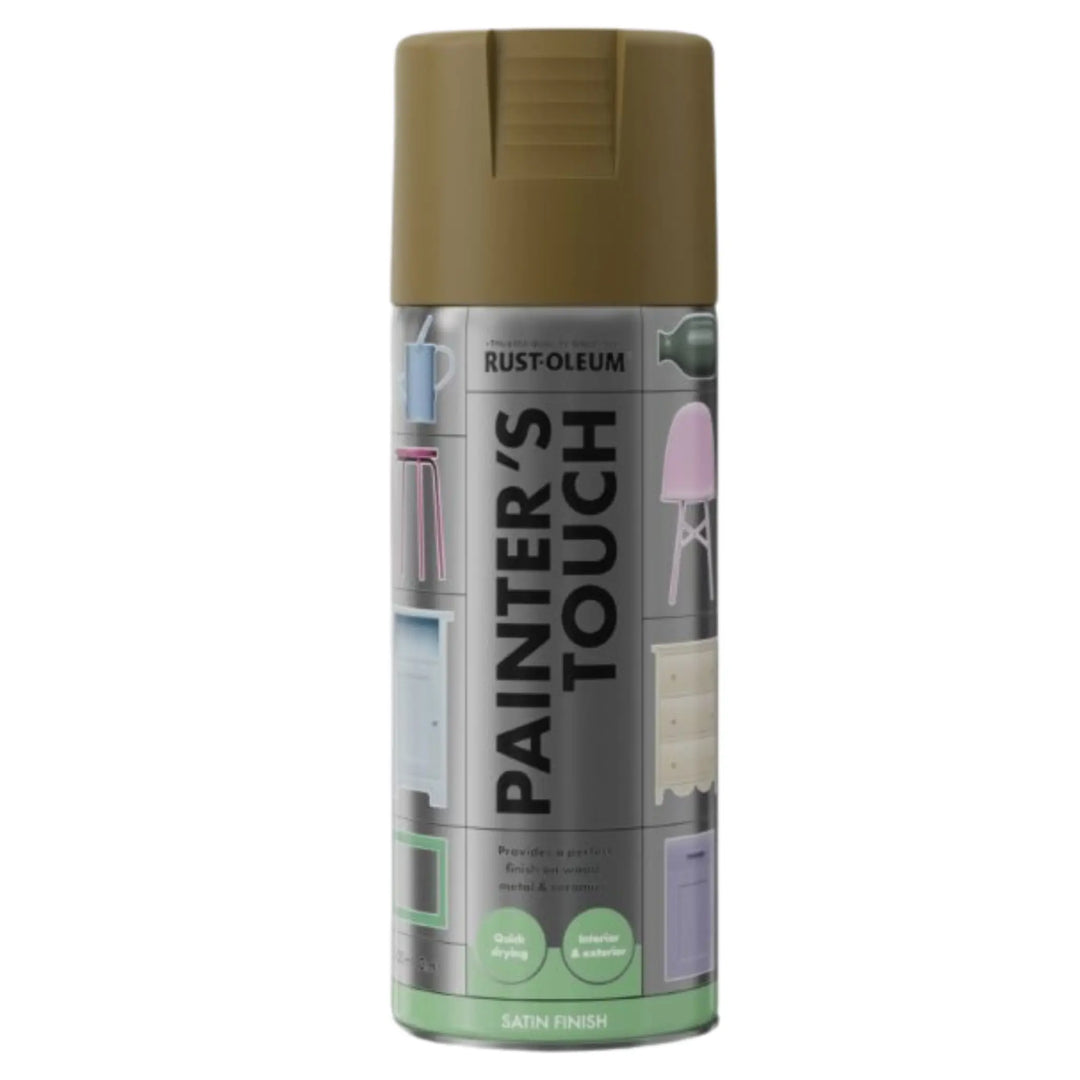 Rust-Oleum Painter's Touch spray paint can on a white background