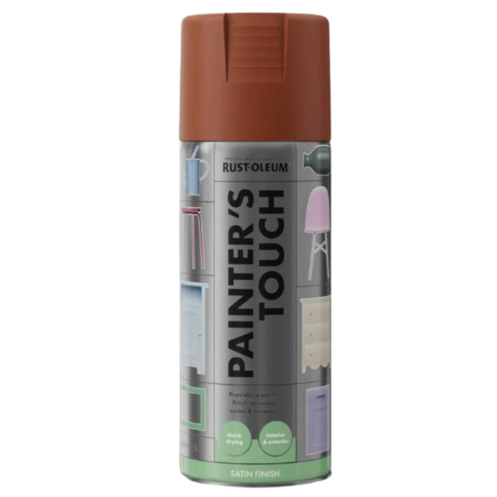 Rust-Oleum Painter's Touch spray paint can on a white background