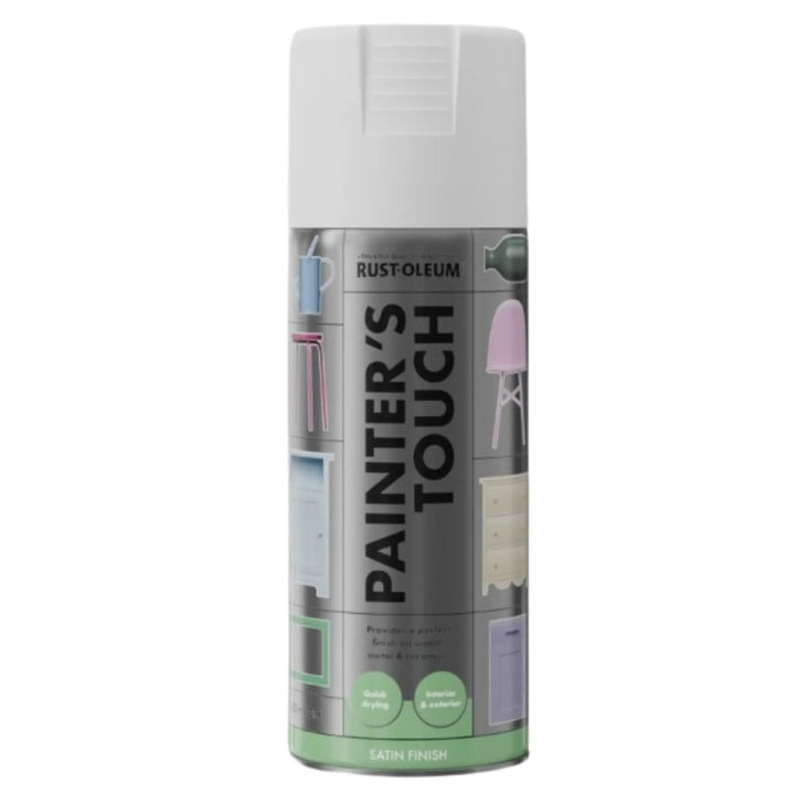 Rust-Oleum Painter's Touch spray paint can on a white background