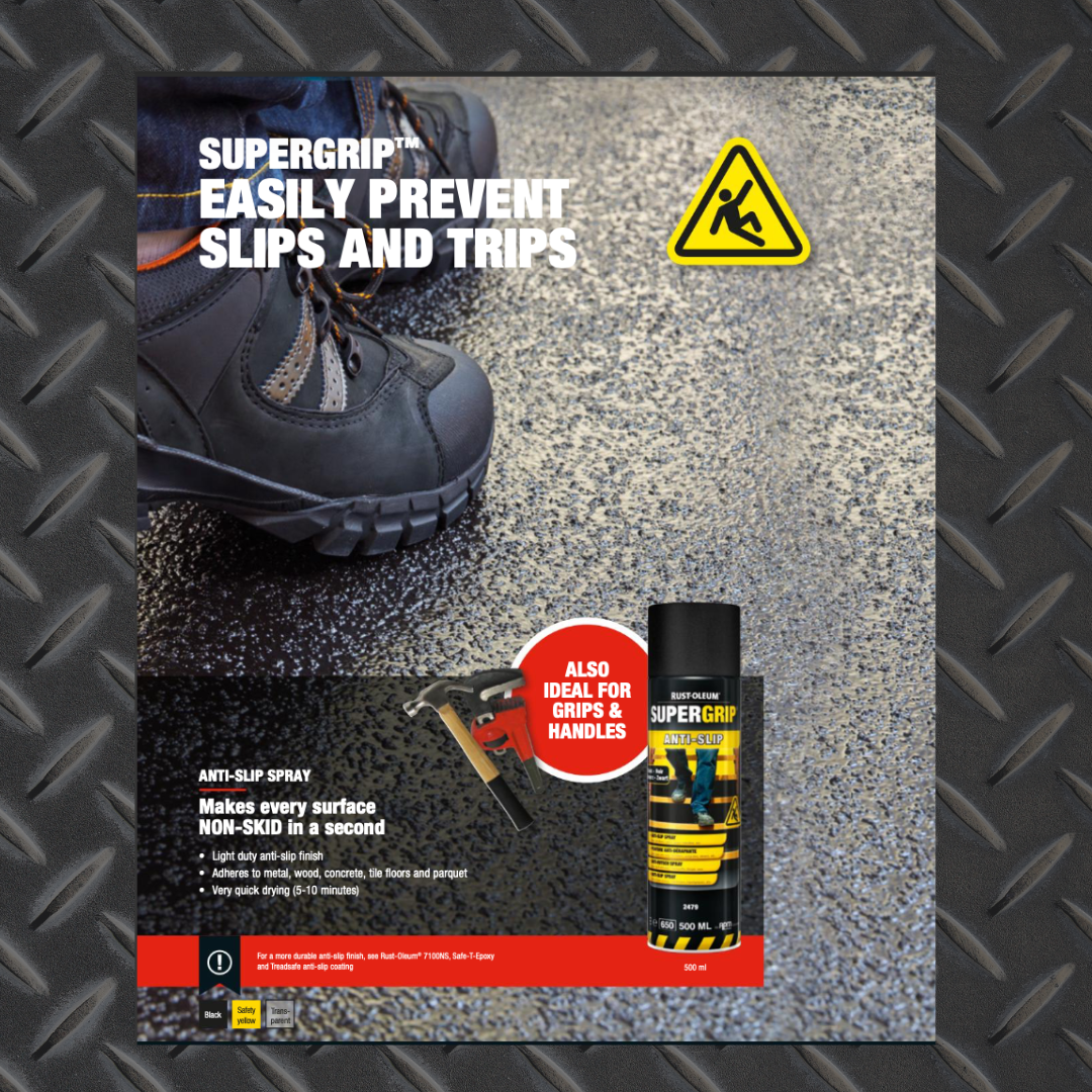 Rust-Oleum Supergrip Anti Slip Aerosol Information