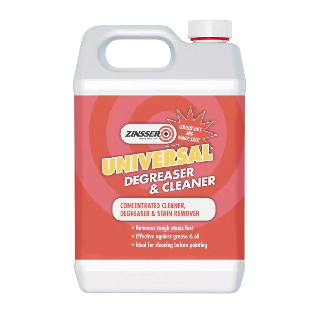 Zinsser Universal Cleaner & Degreaser on white background - 2.5L
